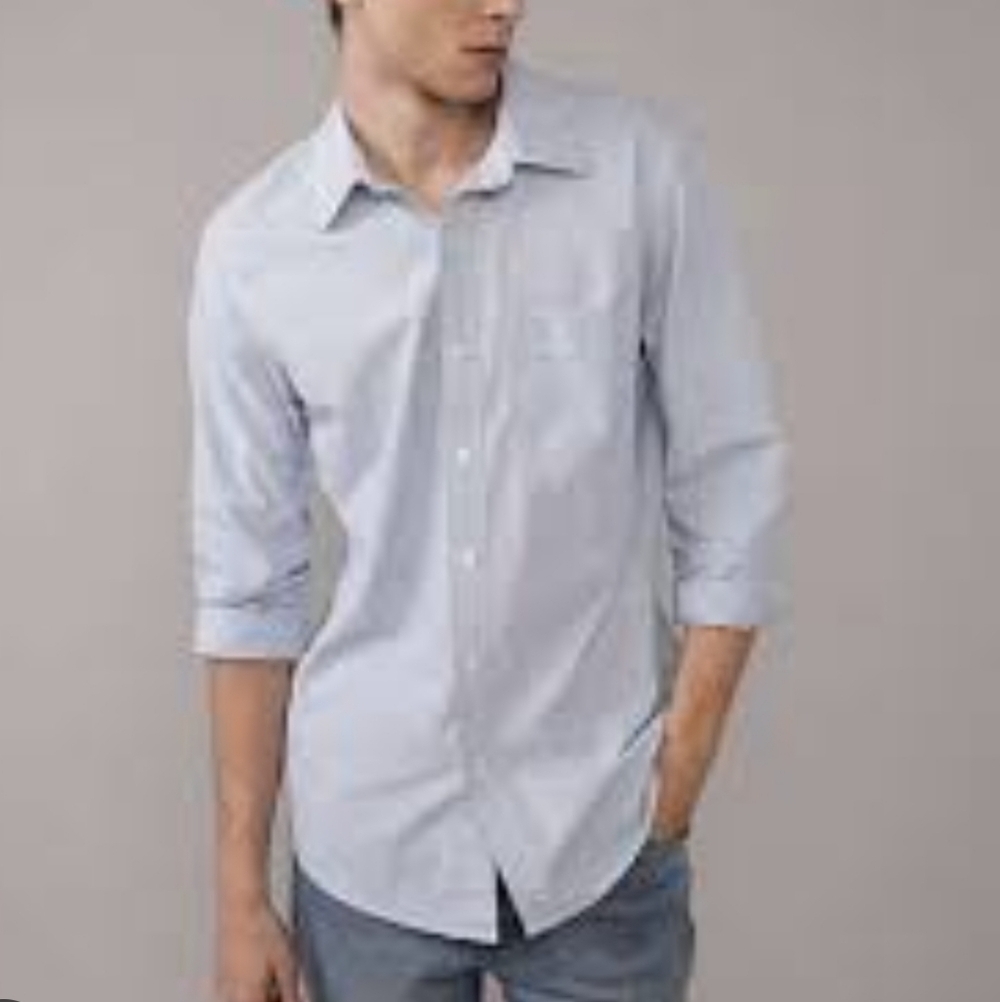 American Eagle Outfitters Long Sleeve Button Down Shirt Mens Size Sm